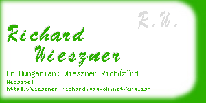 richard wieszner business card